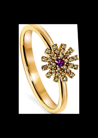 Кольцо Damiani Margherita Розовое золото