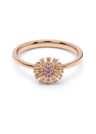 Кольцо Damiani Margherita Розовое золото