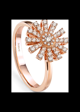 Кольцо Damiani Margherita Розовое золото