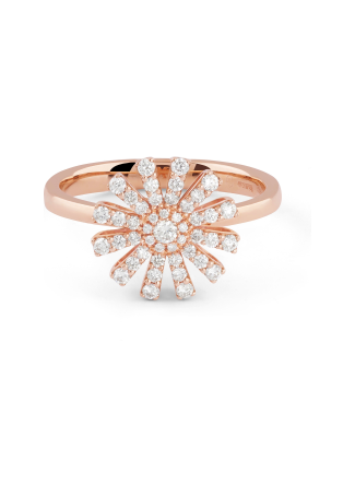 Кольцо Damiani Margherita Розовое золото