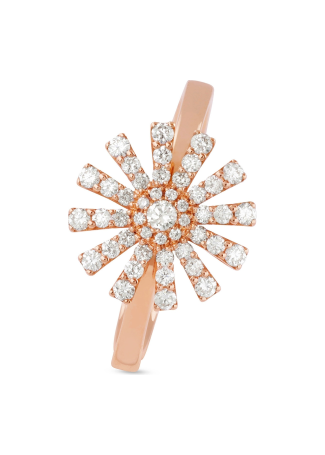 Кольцо Damiani Margherita Розовое золото