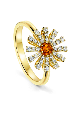 Кольцо Damiani Margherita Желтое золото