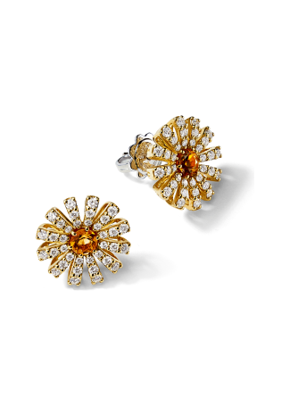 Серьги Damiani Margherita Желтое золото