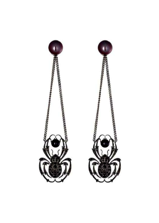 Earrings Axenoff Spider Silver