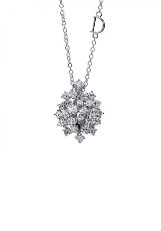 Колье Damiani Mimosa Белое золото