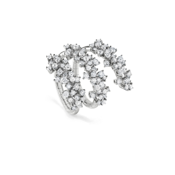 Кольцо Damiani Mimosa Flexi Белое золото
