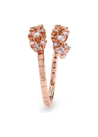 Кольцо Damiani Mimosa Flexi Розовое золото