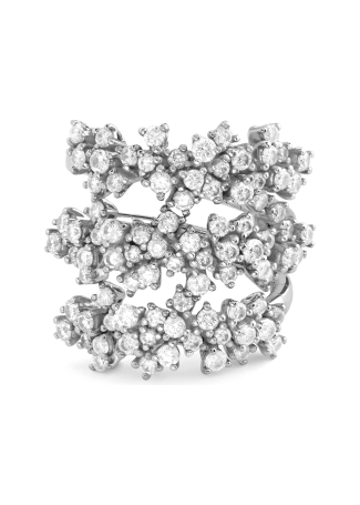 Кольцо Damiani Mimosa Flexi Белое золото