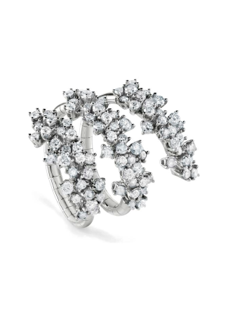 Кольцо Damiani Mimosa Flexi Белое золото