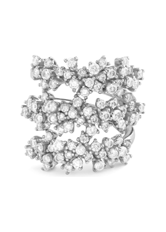 Кольцо Damiani Mimosa Flexi Белое золото