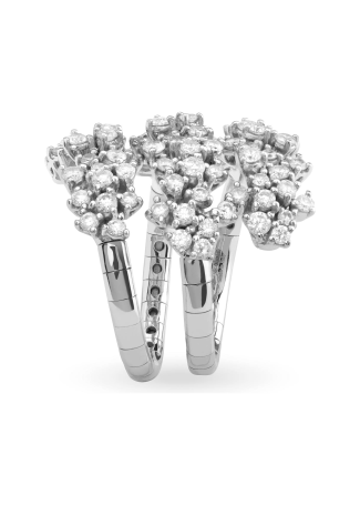 Кольцо Damiani Mimosa Flexi Белое золото