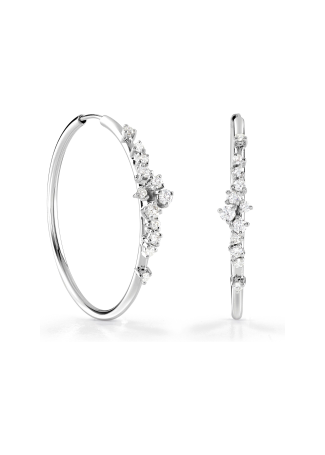 Серьги Damiani Mimosa Flexi Белое золото