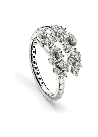 Кольцо Damiani Mimosa Flexi Белое золото