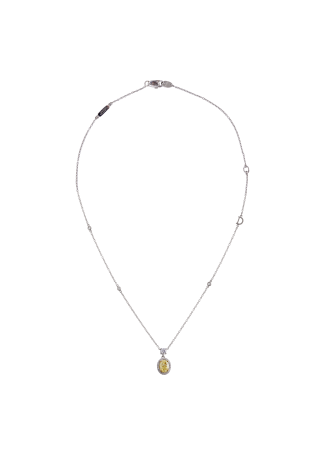 Колье Damiani Minou full pavè Белое золото