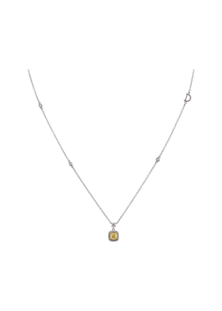 Колье Damiani Minou full pavè Белое золото