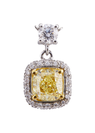 Колье Damiani Minou full pavè Белое золото