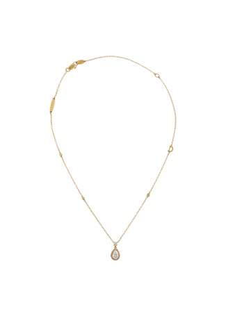 Колье Damiani Minou full pavè Желтое золото