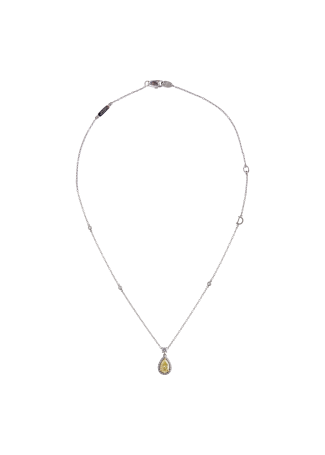 Колье Damiani Minou full pavè Белое золото