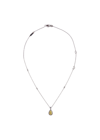 Колье Damiani Minou full pavè Белое золото