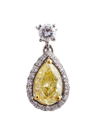 Колье Damiani Minou full pavè Белое золото