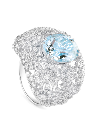 Кольцо Damiani Margherita Белое золото