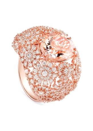 Кольцо Damiani Margherita Розовое золото
