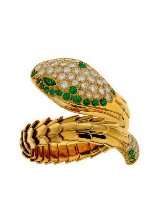 Кольцо Crivelli Snake Розовое золото