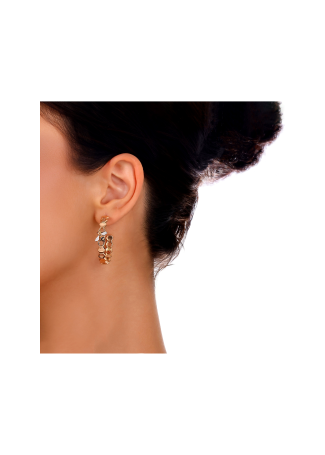 Серьги BeeGoddess Honeycomb Розовое золото