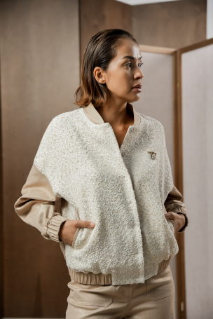Бомбер Zardozi Autumn-Winter Шерсть