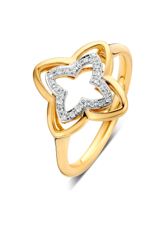 Кольцо Tirisi Seoul Flower Желтое золото
