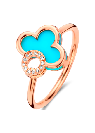 Кольцо Tirisi Seoul Flower Розовое золото