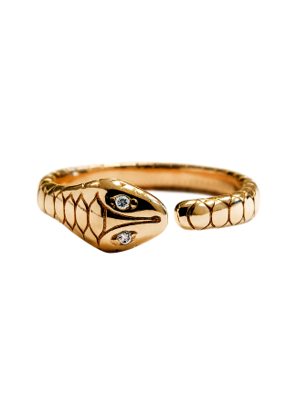 Кольцо Crivelli Snake Розовое золото