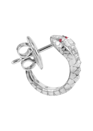 Серьги Crivelli Snake Белое золото