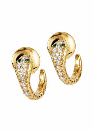 Earrings Crivelli Snake Yellow Gold