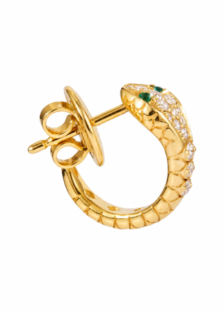 Earrings Crivelli Snake Yellow Gold