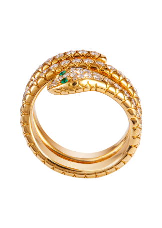 Кольцо Crivelli Snake Розовое золото