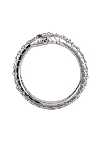 Кольцо Crivelli Snake Белое золото