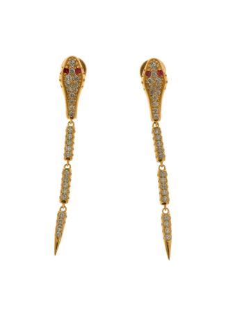 Серьги Crivelli Snake Розовое золото