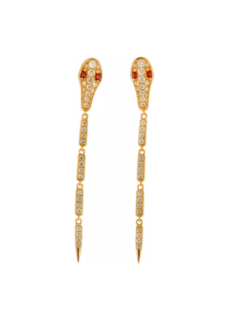 Серьги Crivelli Snake Розовое золото