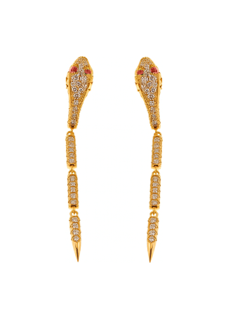 Серьги Crivelli Snake Розовое золото