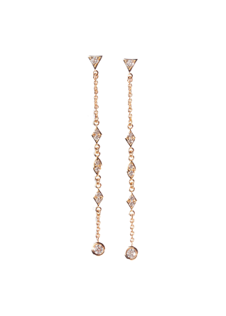 Серьги Crivelli Design Розовое золото