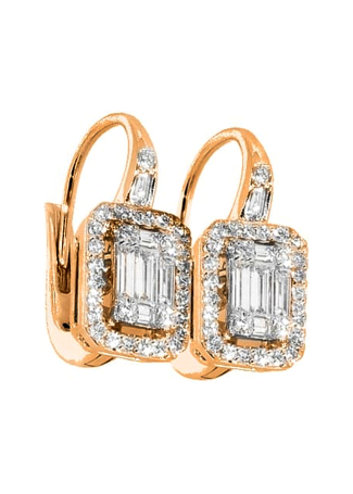 Серьги Crivelli Design Розовое золото