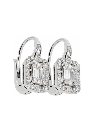 Earrings Crivelli Design White Gold, Yellow Gold