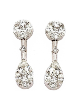 Серьги Crivelli Design Белое золото