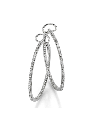 Серьги Crivelli Hoop crv Белое золото