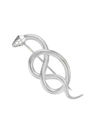 Брошь Geoma Snake Джеома Серебро