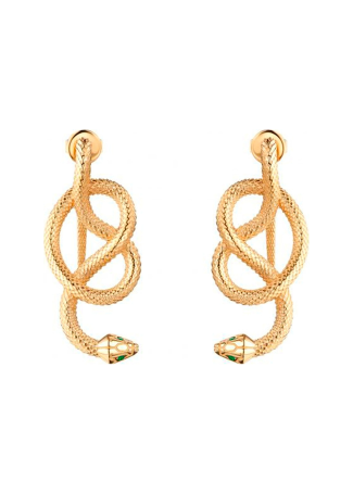 Серьги Geoma Snake Джеома Желтое золото