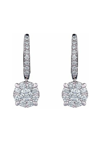 Серьги Crivelli Solitaire crv Белое золото