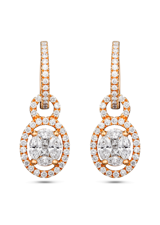 Серьги Crivelli Design Розовое золото