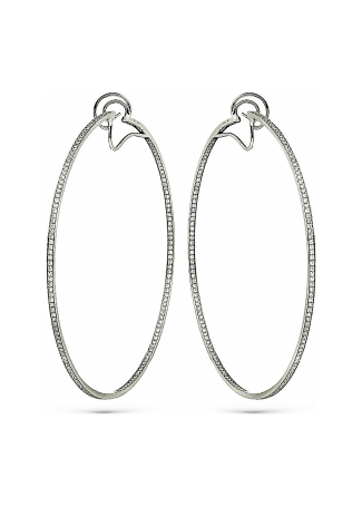 Серьги Crivelli Hoop crv Белое золото